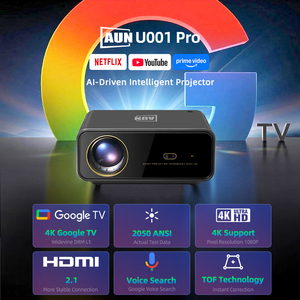 โปรเจคเตอร์ U001 Pro GTV 4K Android 14 ความสว่าง 2050 ANSI ลูเมนส์ ได้รับการรับรอง Google TV รองรับ 4K EDID2.1 ค้นหาด้วยเสียง โฮมเธียเตอร์ LED LCD 1080P - Product Image 1