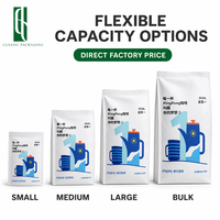 Individuell Bedruckte Standbeutel für Filterkaffee, Lebensmittelechte Aluminiumfolie Reißverschlussbeutel für Einzelportions-Kaffeeverpackungen, Einzelhandelsmarken