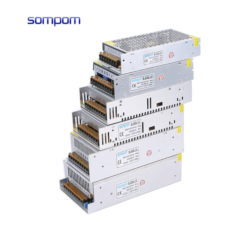 Ac Dc 12V 24V 48V 1A 2A 10A 15A 20A 25W 50W 80W 100W 200W 300W 360W 400W 500W Led şerit için anahtarlama güç kaynağı Led sürücü