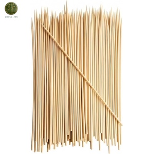 Brochetas de Bambú para Barbacoa al por Mayor Directo de Fábrica, Palitos Redondos de Doble Punta para <span class=keywords><strong>Kebab</strong></span>, Logotipo Personalizado OEM - Product Image 1