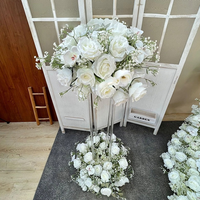 Pengaturan bunga gantung panduan jalan bunga bayi bunga Runner Ball untuk pernikahan dekorasi pengantin Gypsophila lengkungan bunga St