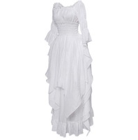 Robe gothique noire vintage médiévale victorienne pour femmes, costume de cosplay de la Renaissance, costume d'Halloween, robe de princesse pour bal, pour anime TV