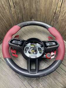 Po-rsc-he Cayenne Cayman <span class=keywords><strong>Macan</strong></span> Panamera Taycan 911 718 992 Sport Full Suede Fibra de carbono Volante personalizable - Product Image 2