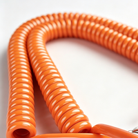 Kabel Ekstensi Spiral 3 Inti TPU PUR dengan Pegas Listrik