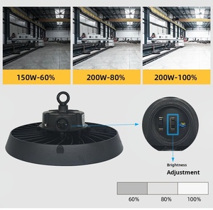 Cổ phiếu trong USA Canada công nghiệp đèn trần nhiều Power CCT Dip lựa chọn IP65 cảm biến chuyển động 240 Wát UFO Led cao bay ánh sáng - Product Image 4