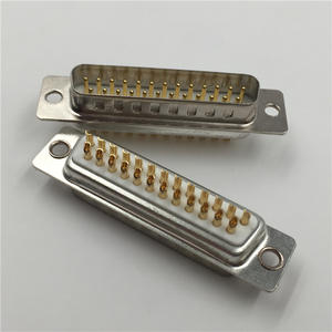 Conector HD-SUB de Alta Densidad de 26 Pines Macho DIP Tipo R/A DB 26, Contactos de Cobre, Carcasa SPCC, Clasificación IP60, Certificado RoHS, Modelo T-061 - Product Image 1