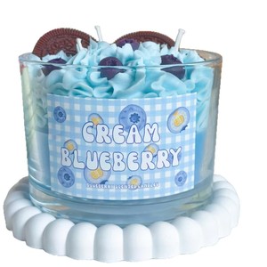 Simulation Fruit Dessert Scented Candle Glass <b>Cup</b> Cream Topping Candle Holiday Birthday Gift Ornament - Product Image 5