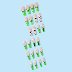 <span class=keywords><strong>2023</strong></span> Halloween nuevo diseño personalizado largo bailarina <span class=keywords><strong>uñas</strong></span> elegante ataúd Gel dedo falso Prensa en <span class=keywords><strong>uñas</strong></span> para fiesta chica - Product Image 4