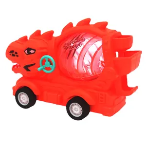 HY Toys8 mainan anak laki-laki kecil menyenangkan, mesin pengaduk inersia truk keluar gula bentuk dinosaurus murah permen