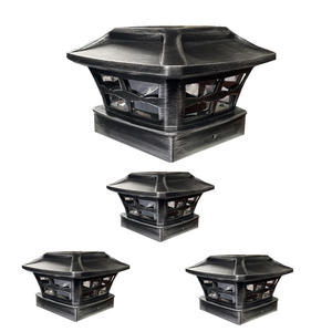 Lumières extérieures de paysage de lumière de jardin de conception professionnelle lumière de clôture carrée lumière de pilier à énergie solaire - Product Image 3