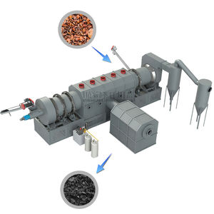 Ligne de fabrication de briquettes de charbon de bois, moteur AC, presse hydraulique haute capacité, charbon de bois pour barbecue/chicha, cube de charbon de bois, déchets de bois, 1-10 tonnes - Product Image 2