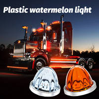 Nouvelle Vente Directe Usine : Feu de Camion Décoratif en Plastique, Effet Pastèque, Lumière Ambre, DC12V/24V, Haute Qualité, pour Semi-Remorque, Garantie 1 An