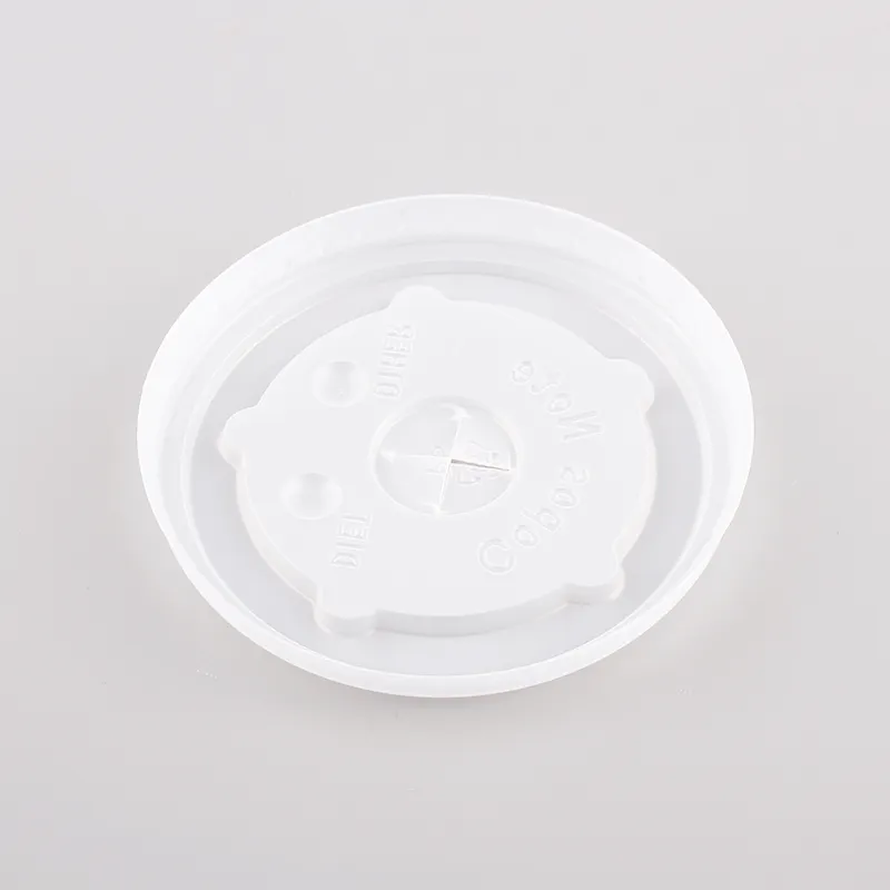 330ml 80mm Dome Lid PET Cup Lid Clear Plastic Cup Lid For Cold Drink Cup