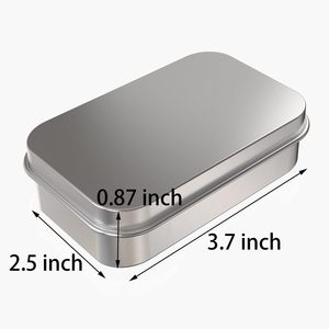 <b>Box</b> Jewelry Metal case <b>Small</b> Gift <b>Box</b> <b>Small</b> Rectangular Hinged Tin <b>Box</b> - Product Image 3