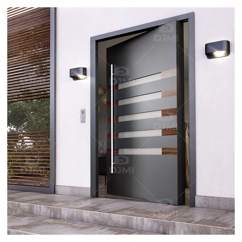 Multifunctional Stainless Security Doors Residential Home Steel Main Entrance Cheap Exterior Door