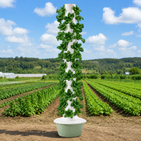 Système hydroponique vertical à 12 étages pour cultiver 48 légumes, 30L