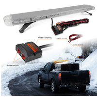 Nouvelle barre lumineuse d'avertissement LED de 47 pouces (120 cm) 88W, rouge et bleue clignotante, pour camion, voiture, toit de véhicule tout-terrain, montage universel 12V/24V