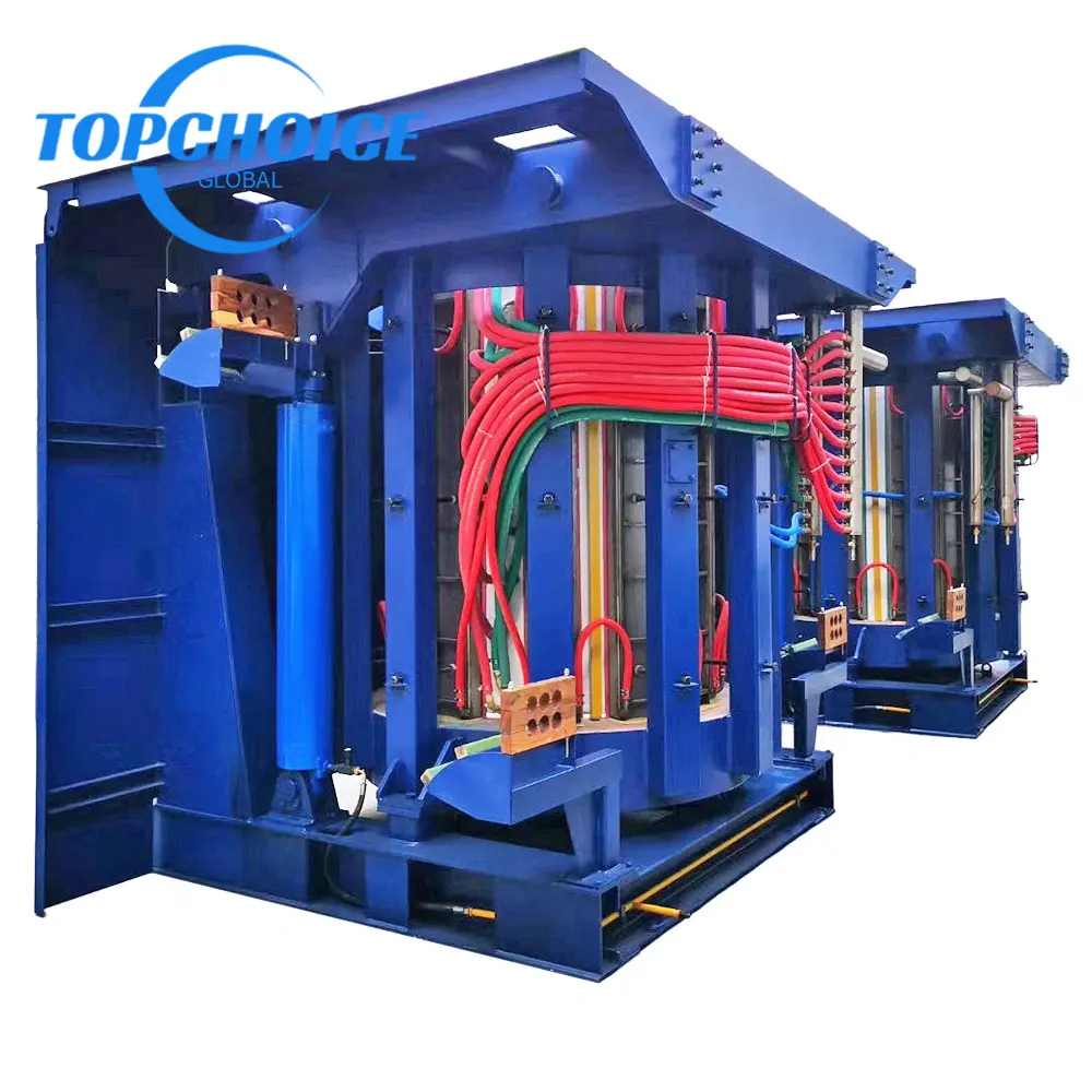 Efficient 500kg 1000kg 2000kg Medium Frequency Induction Melting Heating Furnace for Iron and Steel Smelting and Casting