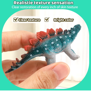 6 figurines de dinosaures réalistes en PVC solide, style <span class=keywords><strong>Jurassic</strong></span> <span class=keywords><strong>World</strong></span>, jouets statiques d'animaux - Product Image 4