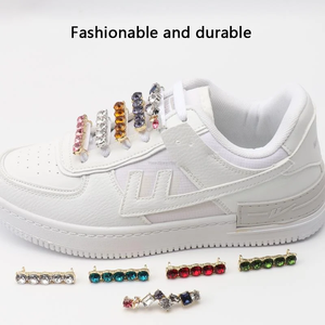 Glitter Crystal Shoelace Charms Multi Color Rhinestone Buckle Metal Shoe <strong>Lace</strong> <strong>Tag</strong> for AF1 Sneakers DIY Accessories - Product Image 5