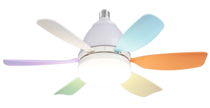 Control remoto de luz de ventilador de alta calidad 3CCT atenuación 3 velocidades de sincronización cuchillas coloridas con RGB CE RoHS UL FCC DOE CEC PSE TEMI RED - Product Image 2