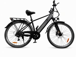 Vélo électrique de ville VOMO CS30 noir pour adulte, avec freins à disque, pour les trajets domicile-travail. - Product Image 3