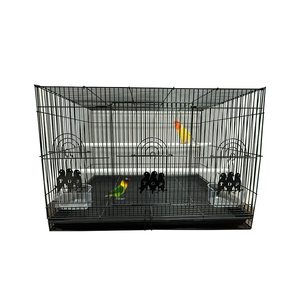 Jaula de Cría de Aves de Metal Negro de Alambre de Hierro para Pájaros de Jardín Chinos de Fantasía, Jaula para Pájaros de Pajarera - Product Image 1