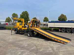 Nouveau Camion de dépannage et de sauvetage intégré avec grue, diesel, manuel, 5 tonnes, plateau plat, haute efficacité - Product Image 4