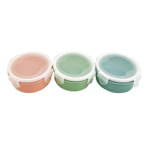 Cross-border <b>mini</b> round refrigerator food <b>storage</b> <b>box</b>, small lunch <b>box</b>, kitchen bento <b>box</b>, plastic <b>storage</b> <b>box</b>, rectangular - Product Image 1