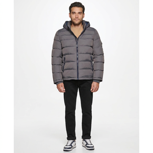 2026 Best Design Men's Puffer Jackets High Quality Winter Warm Slim Fit <b>Bubble</b> <b>Coat</b> Casual Outerwear Canvas Stand Front - Product Image 1