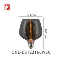 Conception d'usine en Chine avec coque en verre transparent et forme de verre à vin E26/E27 ST64 LED ampoule à filament LED ampoules