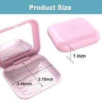 Étui pour prothèse dentaire orthodontique en plastique coloré sans BPA personnalisé avec boîte de réglage de ventilation magnétique et boîte de retenue