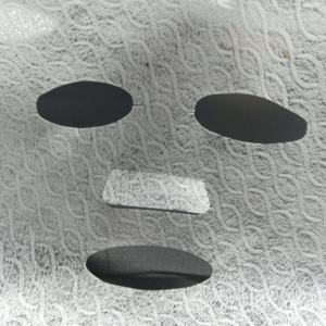 Maschera facciale asciutta non tessuta di spunlace di bellezza su misura fibra di polpa di cotone 100% bianca altamente pura 32gsm - Product Image 5