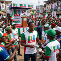 T-shirts APC Nigeria avec logo, rayures vertes, blanches et rouges, manches courtes, personnalisables avec logo sur la poitrine, pour hommes, pour campagne publicitaire