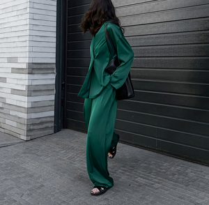 Runwaylover 1081真丝2022女士v领西装外套和修身西装外套 - Product Image 2