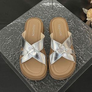 Sandalias Planas de Plataforma con Suela Gruesa para Mujer, Novedad de Verano 2026, Sandalias Casuales Versátiles para Mujer - Product Image 4
