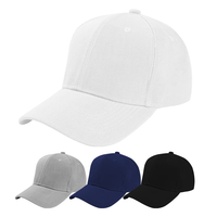 Gorra de Béisbol Personalizada al por Mayor, Azul Brillante, Lisa, con Logotipo Bordado, de Sarga de Algodón Ajustable, para Deportes al Aire Libre