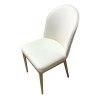 Offre Spéciale moderne luxe nordique maison cuisine Restaurant café blanc Silla tulipe coussin en cuir chaises de salle à manger