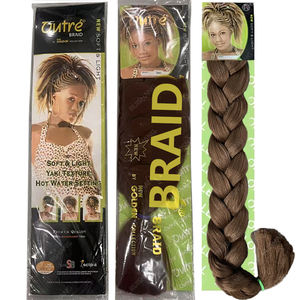Vente en Gros Mèches Ultra Synthétiques pour Tresses Jumbo 82 Pouces 165G <span class=keywords><strong>Cheveux</strong></span> Pré-Étirés pour Tresses Texture Yaki Tresses Africaines - Product Image 1