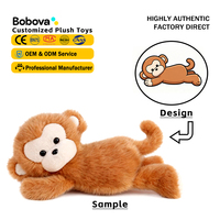Jouets en peluche Monkey Soft Plush Toys tendance, amusants pour machine à griffes, vente en gros, peluches apaisantes à presser, cadeau pour tous les âges