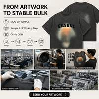 T-shirt Homme Oversize Gris Délavé Effet Acide Personnalisé avec Impression Numérique Dégradée Avant et Arrière – Style Streetwear Décontracté
