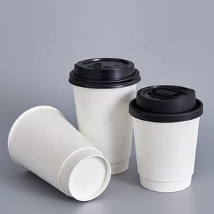 Gobelets jetables écologiques à double paroi de 8 oz, 12 oz, 16 oz, vente en gros, gobelets personnalisés pour boissons chaudes, gobelets à thé et gobelets à café en papier - Product Image 1
