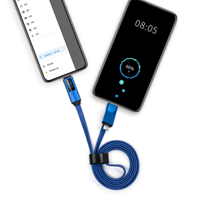 كابل شحن سريع USB-C نوع C بقوة 60 واط 3 في 1 مغلف بالنايلون بطول 1 متر مايكرو USB مجدول للهواتف المحمولة والكاميرات بالجملة - Product Image 6