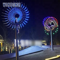 Sculpture cinétique abstraite moderne de jardin, grande, en acier inoxydable, pour extérieur