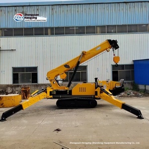 고고도 운전 디젤 구동 원격 제어 스파이더 크레인 <span class=keywords><strong>5</strong></span> 톤 크롤러 유압 시스템 (높이 16.5m) - Product Image 2