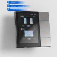 Écran tactile multifonction à 4 boutons certifié Tuya pour le contrôle de la lumière des rideaux ZigBee Smart Home Hotel IPS