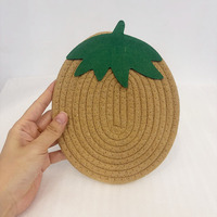 Nouveau Plateau Isotherme Style Nordique, Série Fruits, en Corde de Coton Antidérapant, pour Table à Manger - Fournisseur d'Usine