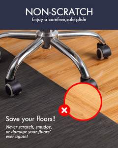 <span class=keywords><strong>Tapis</strong></span> de <span class=keywords><strong>chaise</strong></span> de <span class=keywords><strong>bureau</strong></span> en PVC écologique antidérapant 36x48'' pour sols en bois dur et carrelage, utilisation <span class=keywords><strong>sous</strong></span> le <span class=keywords><strong>bureau</strong></span>, pour ordinateur - Product Image 5