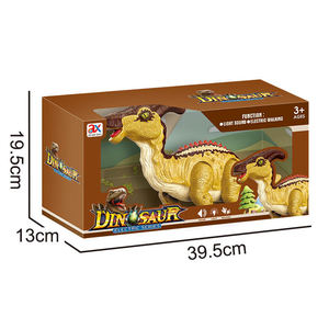 2023 novità elettrica che cammina paracylosaurus dinosauro giocattolo con effetti sonori e luminosi serie animaletti giocattolo - Product Image 3