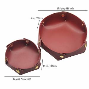 Stocked PU Leather Edc Dump <b>Tray</b> Simple DND Dice Rolling <b>Tray</b> Good Quality Round Folding Dice <b>Tray</b> for Gifts - Product Image 4